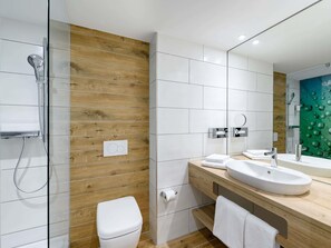 Articles de toilette écologiques, sèche-cheveux, serviettes fournies