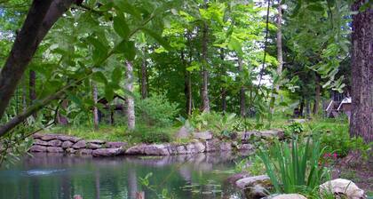 Chalet Sean, peaceful retreat on beautiful mountain brook and walk to river..