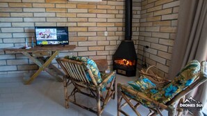 Chalet (Duplo) | Desk, soundproofing, iron/ironing board (on request), WiFi (free) - Pousada Água dos Canyons (Praia Grande)