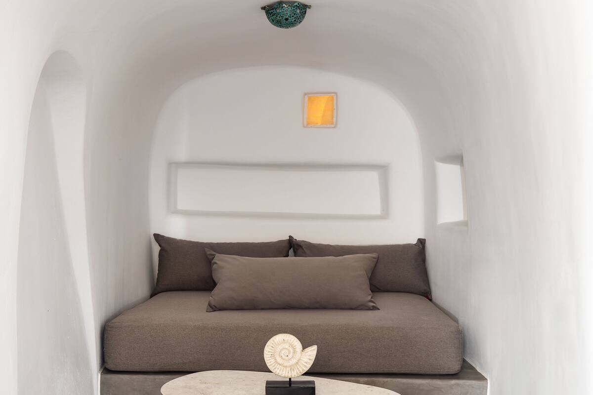 cave suite with sea view | 1 bedroom, egyptian cotton sheets, premium bedding, down duvets
