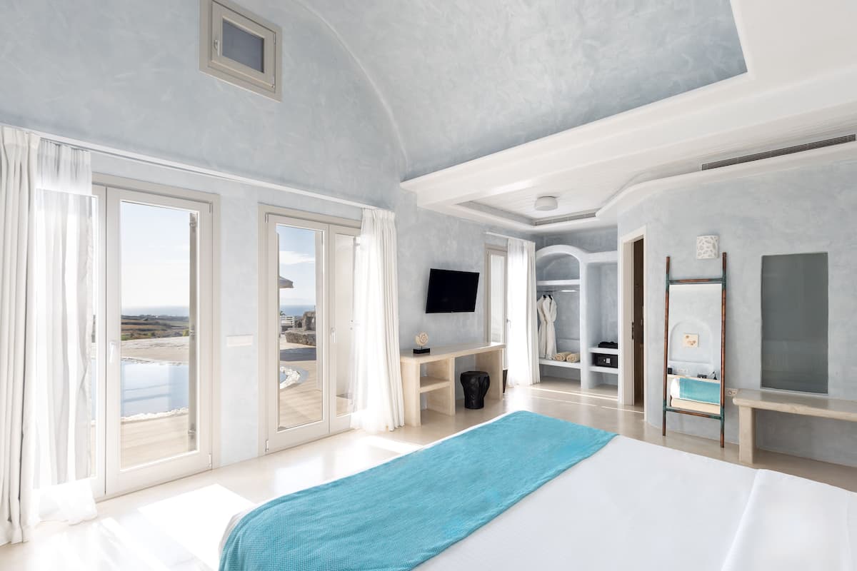Honeymoon Villa with Sea View and Private Pool | 1 개의 침실, 이집트산 면 시트, 고급 침구, 오리/거위털 이불