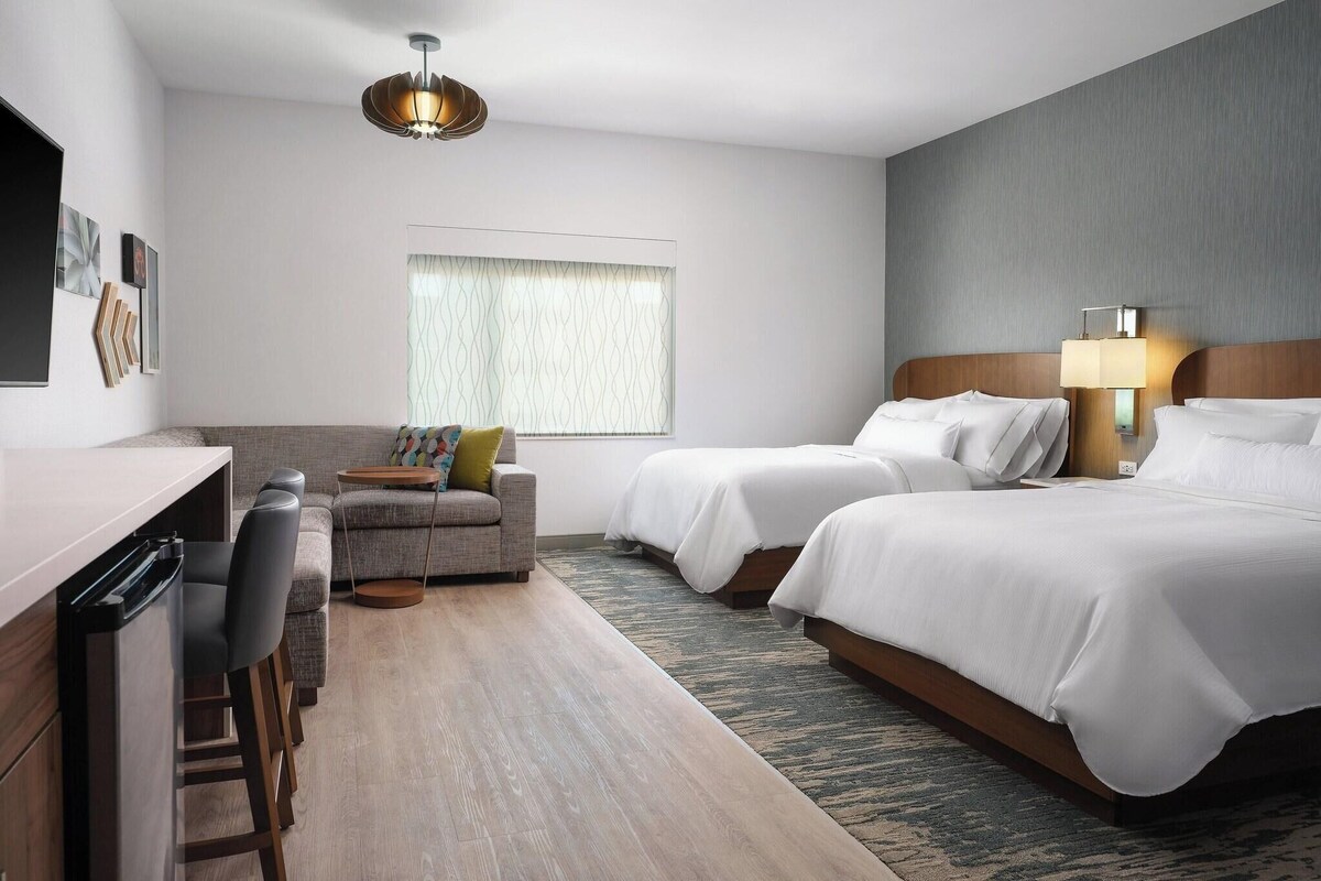 In-room safe, desk, blackout curtains, iron/ironing board