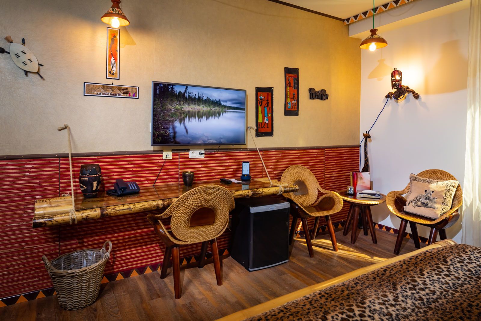 design double room (afrika) | 1 bedroom, premium bedding, select comfort beds, minibar