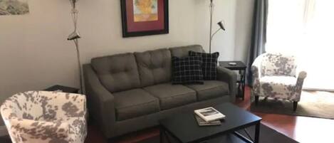 Télévision, cheminée, lecteur de DVD