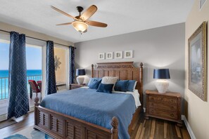 2 bedrooms, iron/ironing board, free WiFi, bed sheets - BEACH CHAIRS AND UMBRELLA INCL-AMAZING BEACH FRONT VIEWS-GRILLS-HOT TUB-CAFE (Panama City Beach)