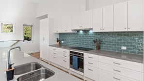 Microwave, oven, stovetop, dishwasher