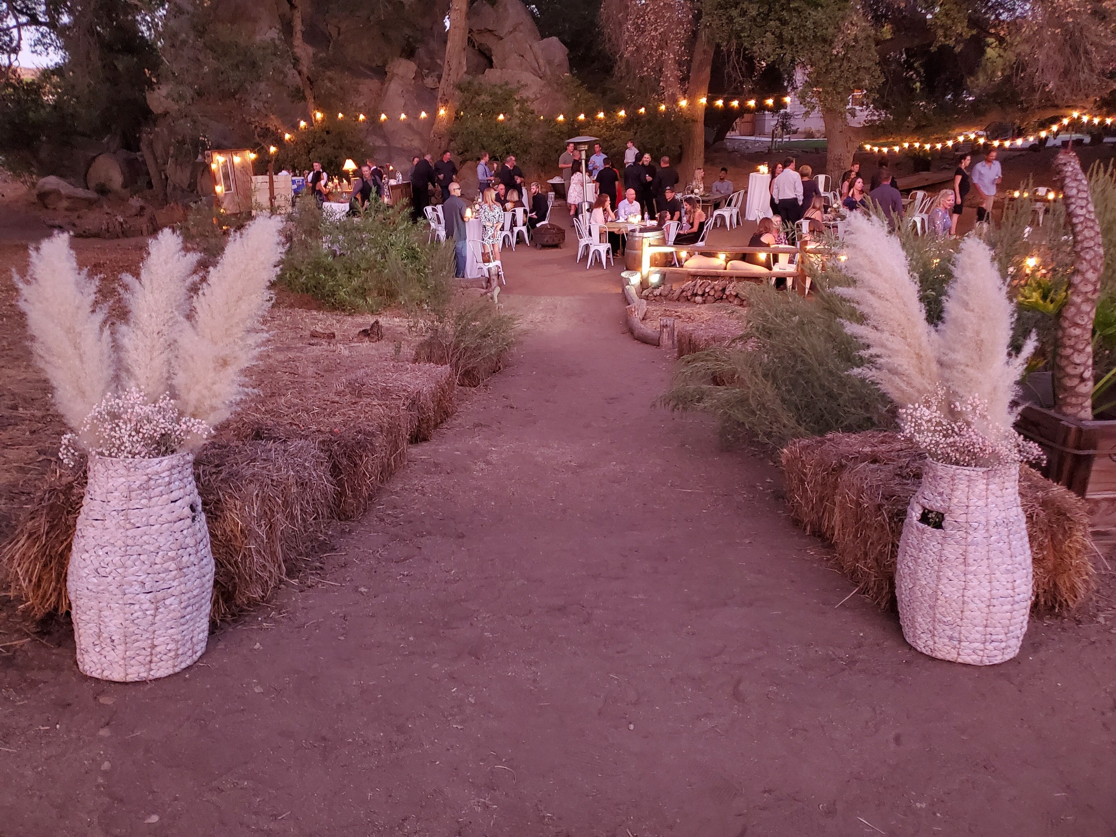 Außenbereich für Bankette