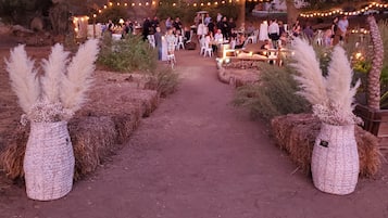 Außenbereich für Bankette