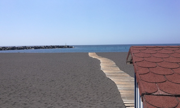 On the beach