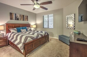 3 bedrooms, iron/ironing board, free WiFi, bed sheets