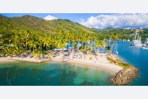 Beach nearby, beach towels