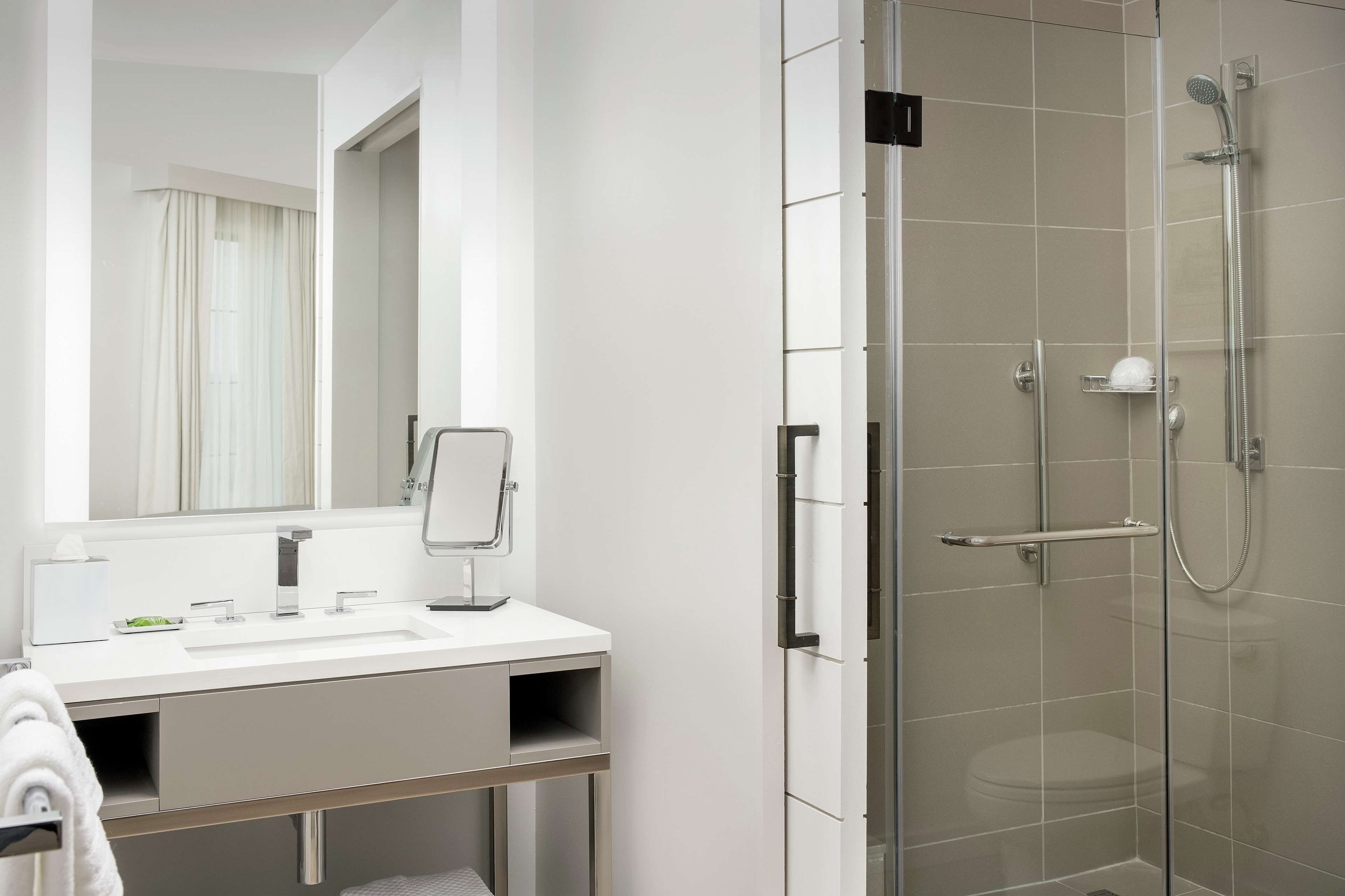 studio, 1 king bed | bathroom shower