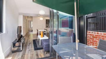 Family House, 3 Bedrooms | Living area | Flat-screen TV