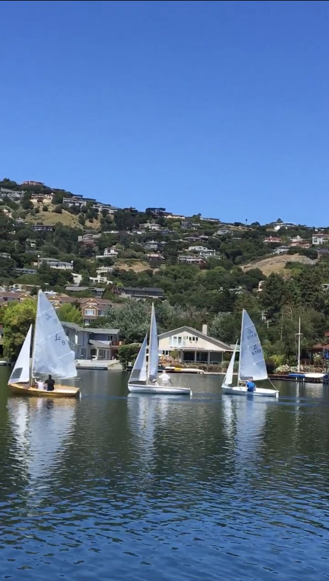 New, completely rebuilt  two level Belvedere Lagoon waterfront monthly rental. 