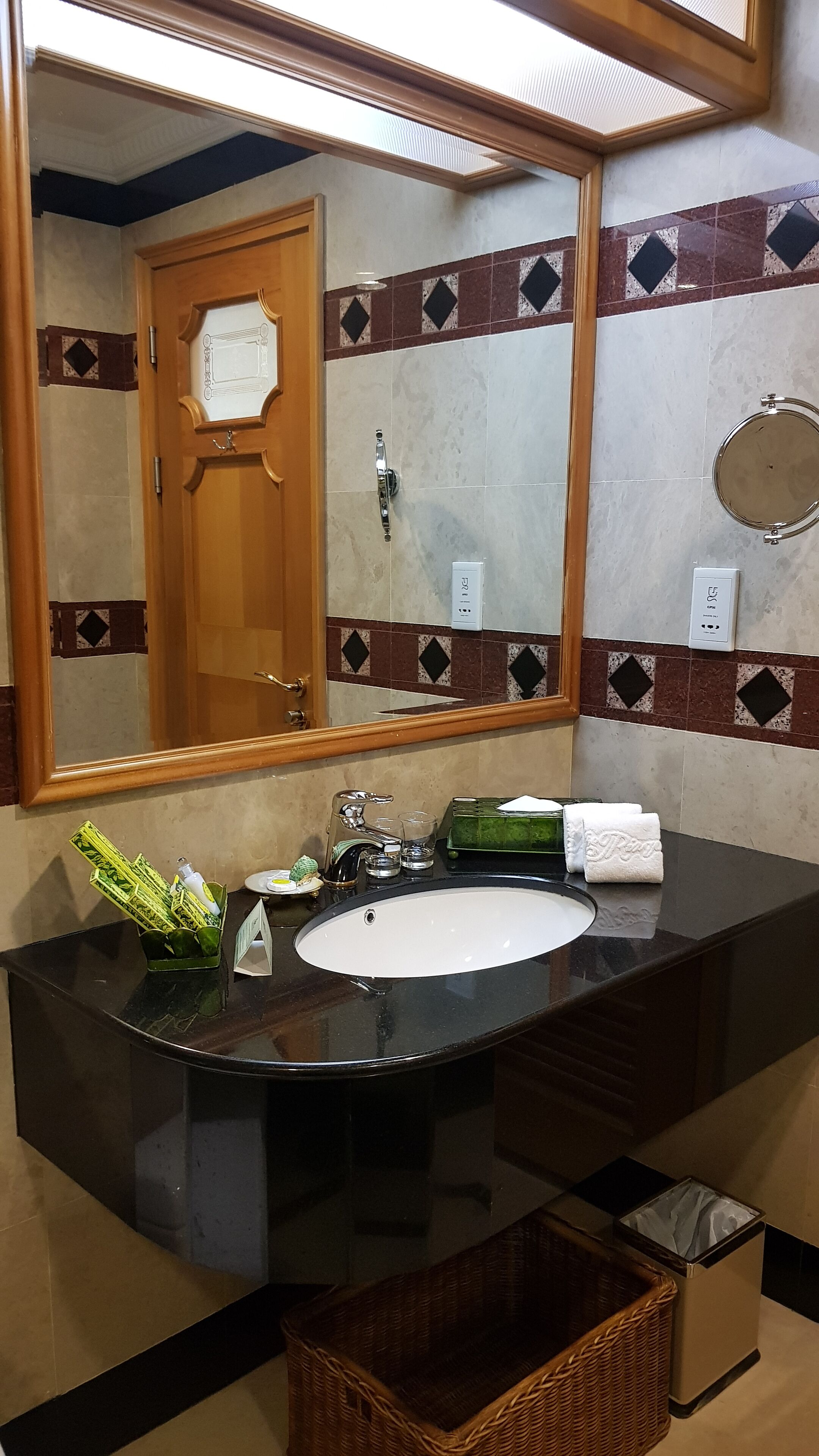 shower, rainfall showerhead, hair dryer, bathrobes