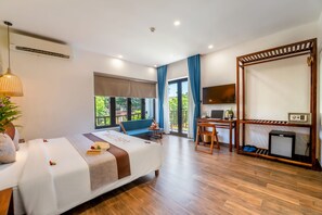 Senior Room, 1 King Bed, Pool View | Premium bedding, minibar, in-room safe, individually decorated - December Hoi An Villa (Da Nang)