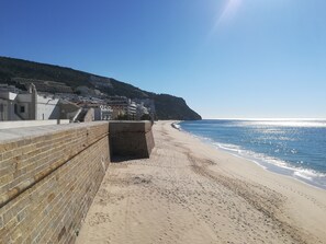 En la playa 