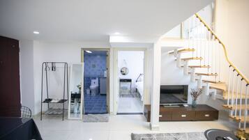 Apartment, 2 Schlafzimmer | Schreibtisch, Verdunkelungsvorhänge, kostenloses WLAN