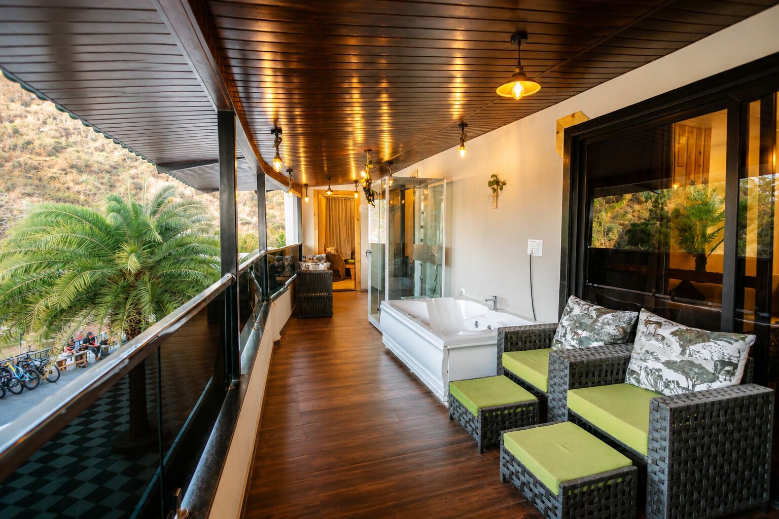 Royal 3-Bedroom Jacuzzi & Steam Villa with Party Lounge | Living area | TV