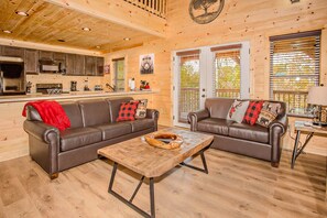 Smart TV, fireplace, video games