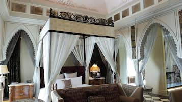 Premium bedding, down comforters, Select Comfort beds, free minibar