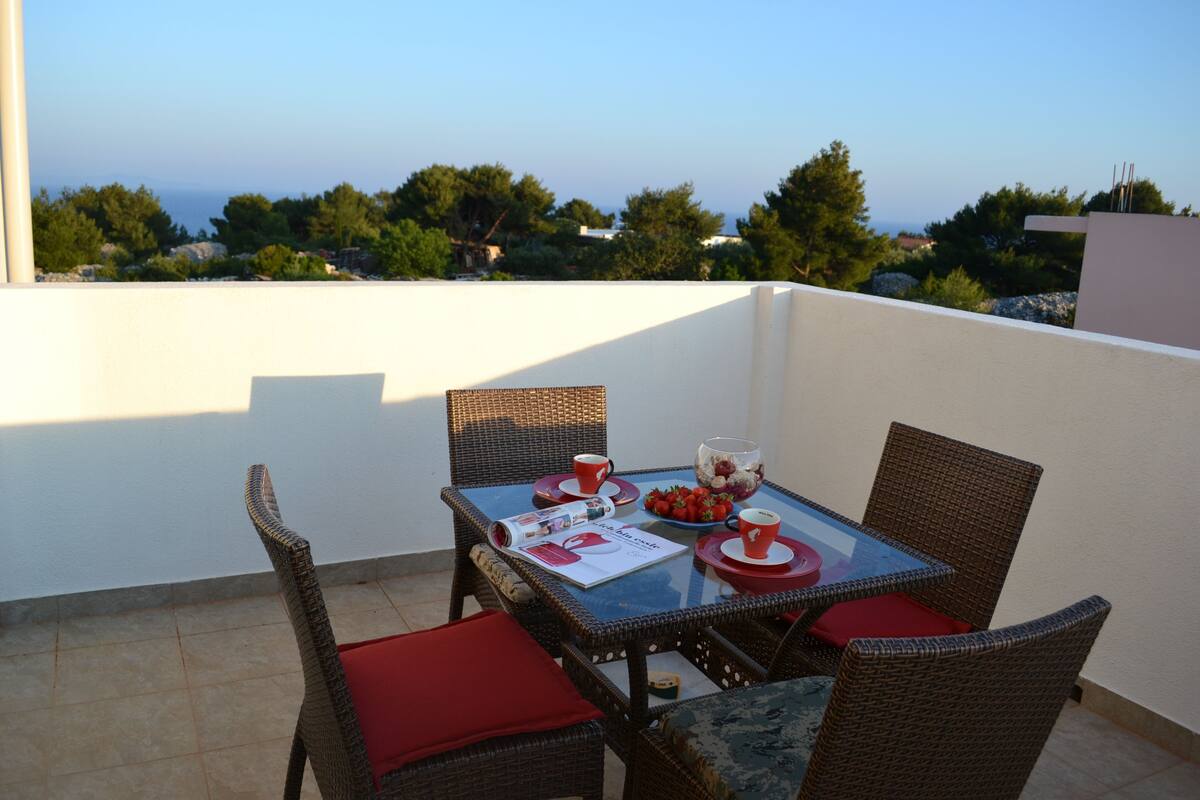 Standard Apartment, Partial Sea View | Balcony
