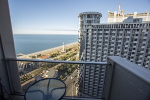 Lägenhet Deluxe - 1 sovrum - havsutsikt | 1 sovrum, sängtillbehör av högsta kvalitet och individuell inredning