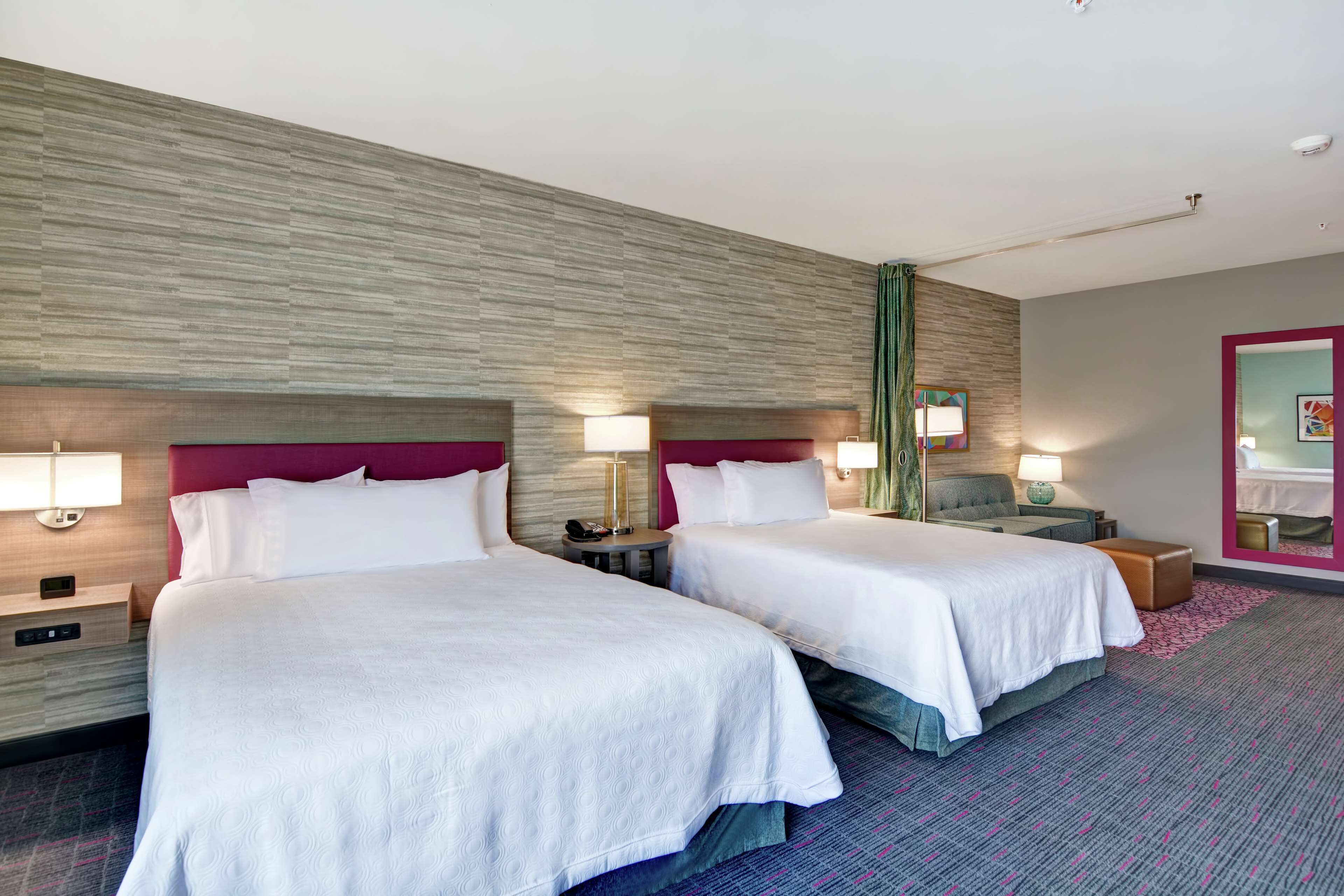 studio, 2 queen beds, accessible (hearing) | in-room safe, desk, laptop workspace, blackout curtains