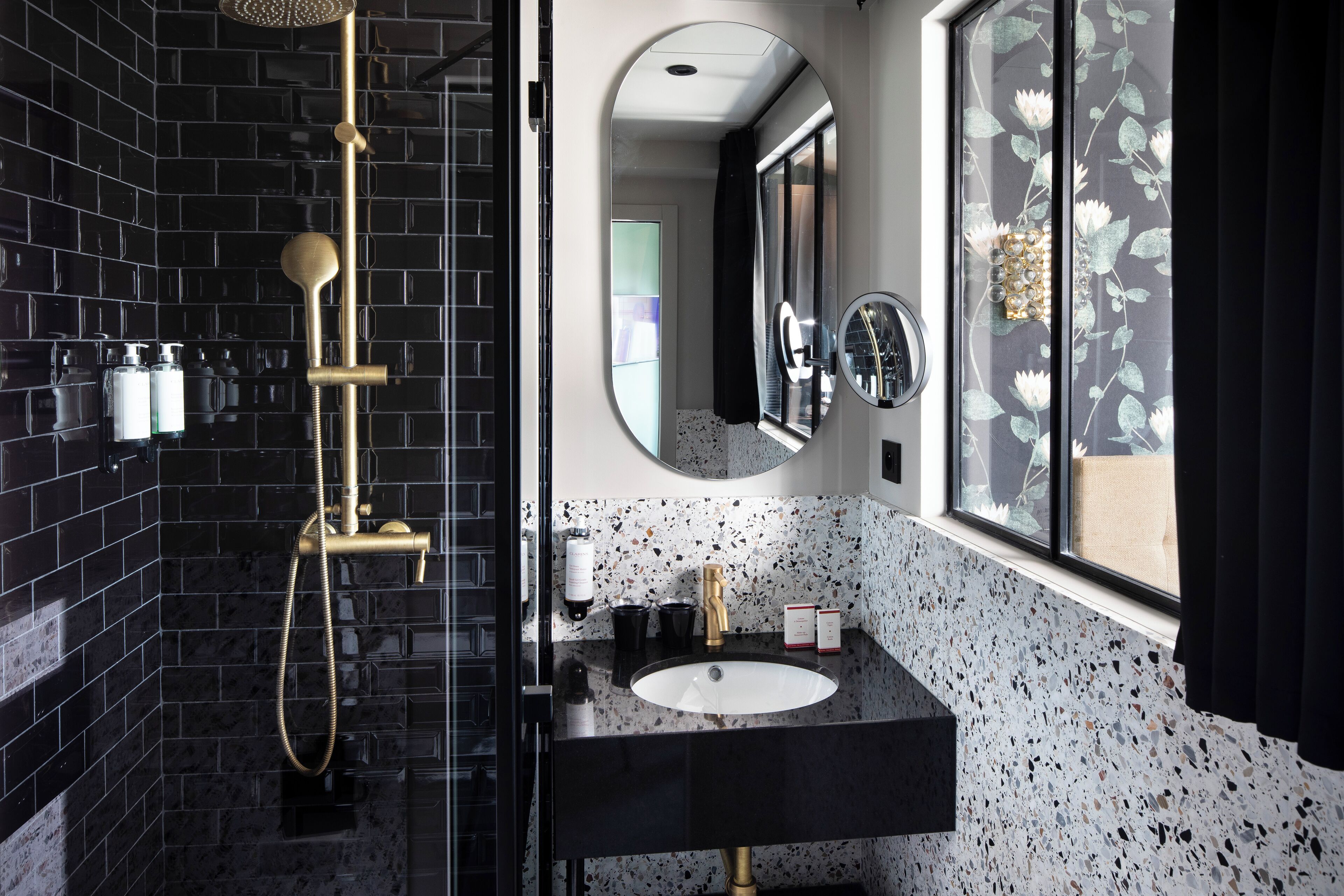 Free toiletries, hair dryer, towels