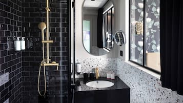 Free toiletries, hair dryer, towels