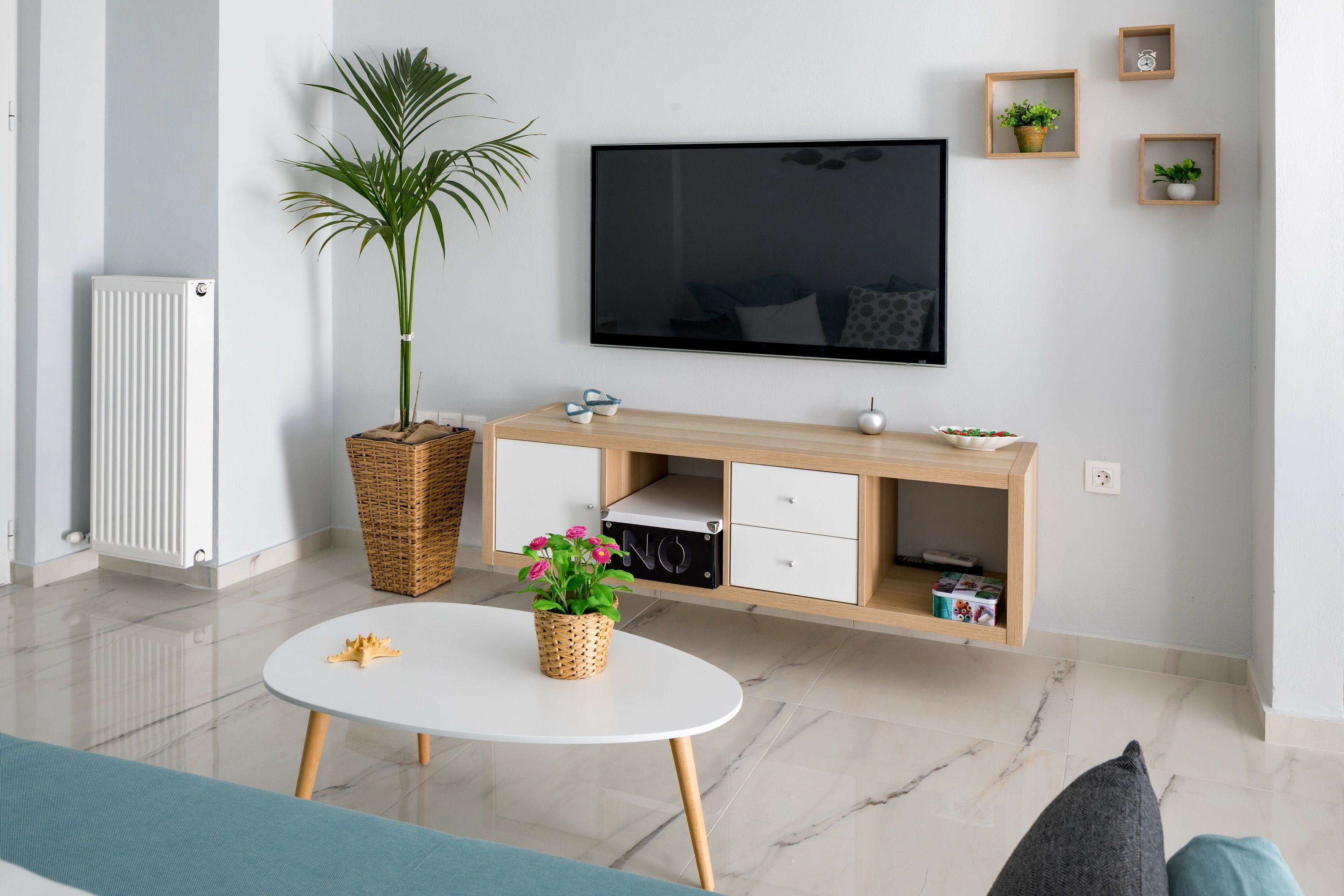 Apartamento, 1 quarto (E) | Área de estar | TV de tela plana, console de videogame