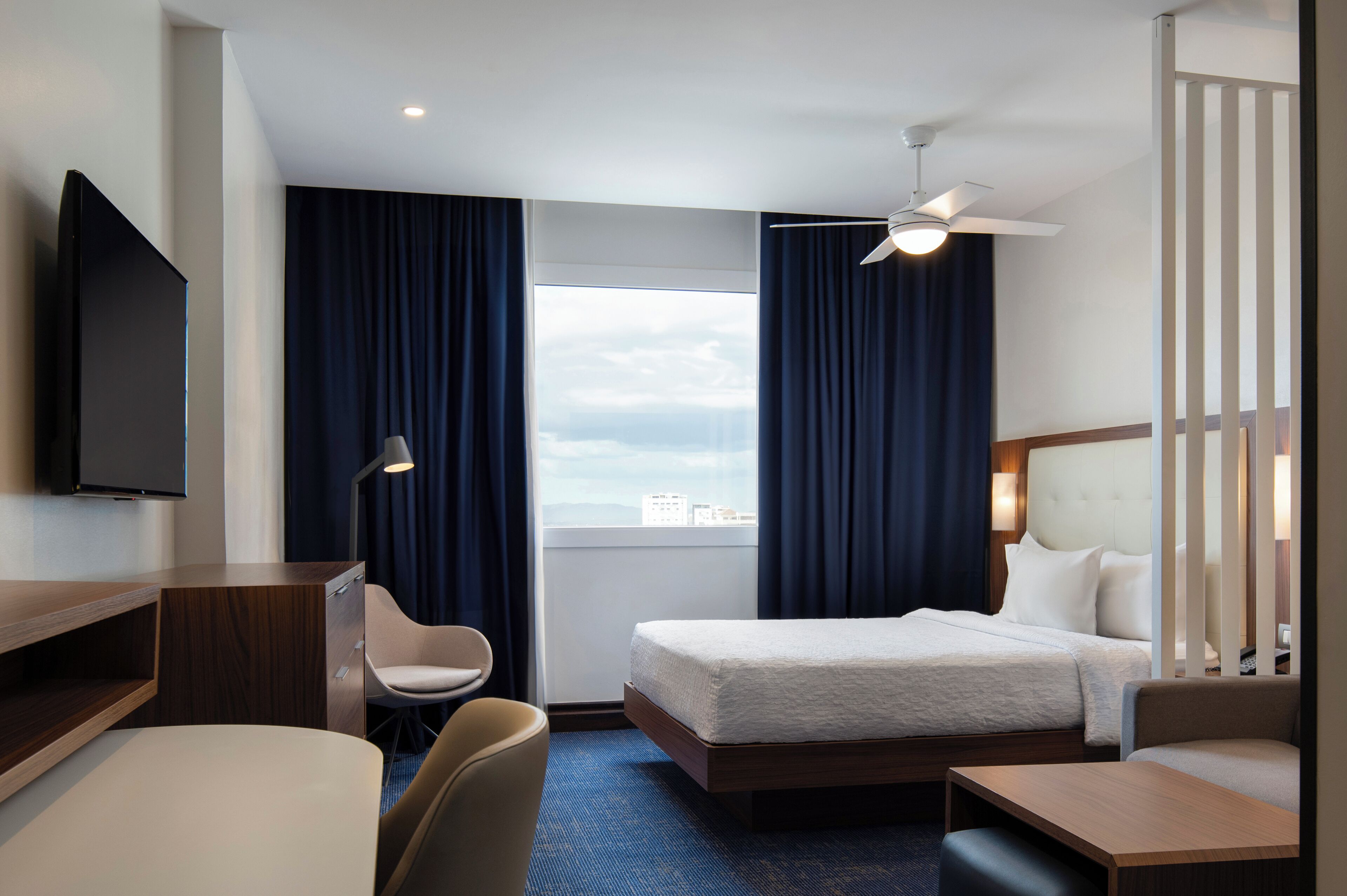 in-room safe, desk, blackout curtains, soundproofing