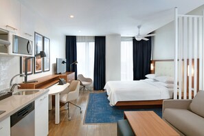 In-room safe, desk, blackout curtains, soundproofing