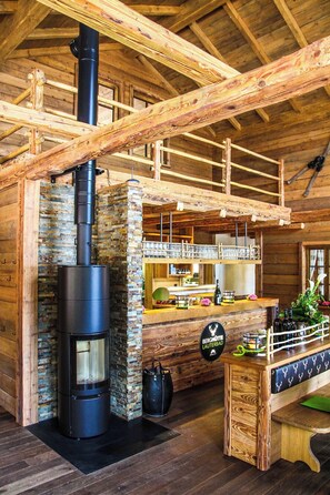 Vue sur la campagne depuis l’hébergement