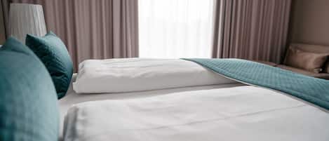 Minibar, in-room safe, desk, blackout curtains