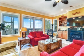 Televisio, takka, DVD-soitin