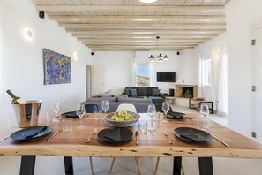 Dining - Ocean View Villa, featuring a private pool and infinite views (Mikonos)