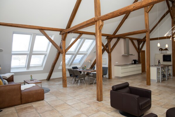 Condo (Loft) | Living area | Flat-screen TV - Hof Dalhaus (Luedinghausen)