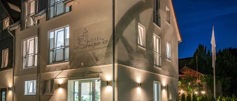 Front of property – evening/night