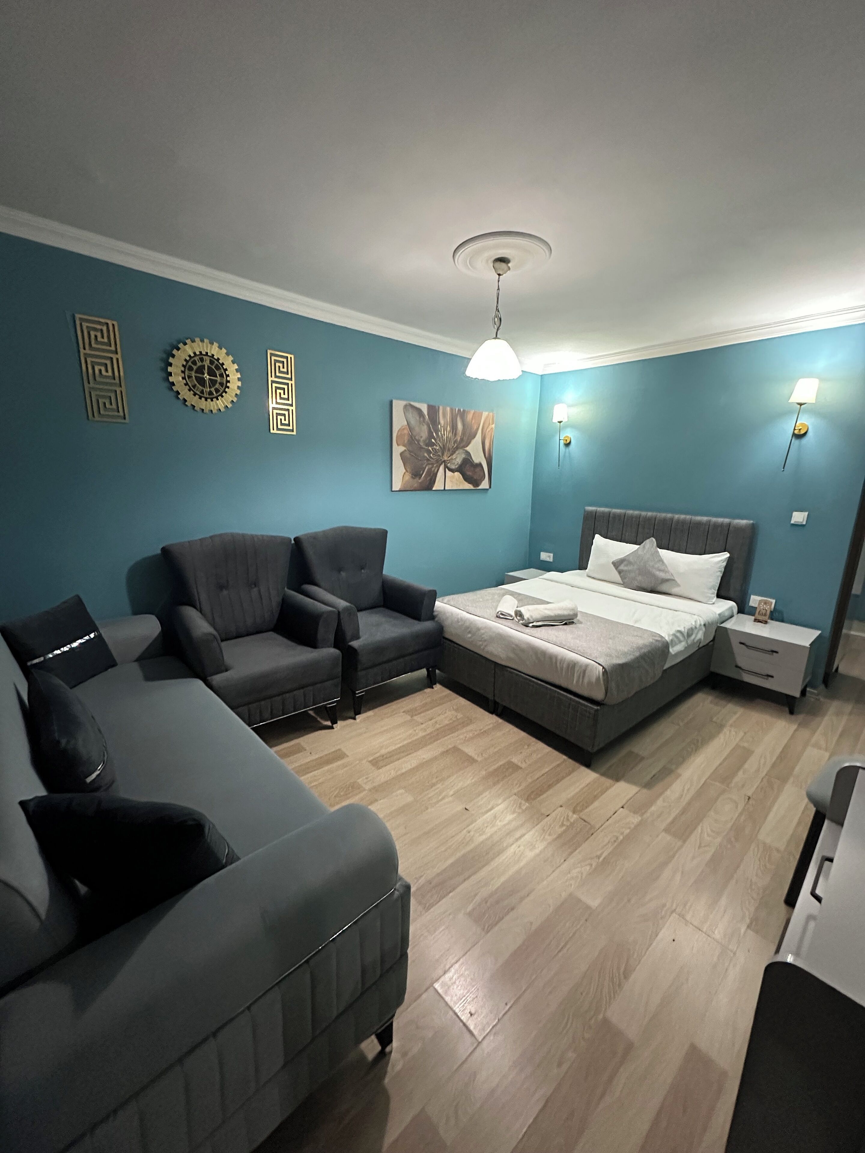 Chambre Quadruple Classique, vue jardin | Draps en coton égyptien, literie de qualité supérieure