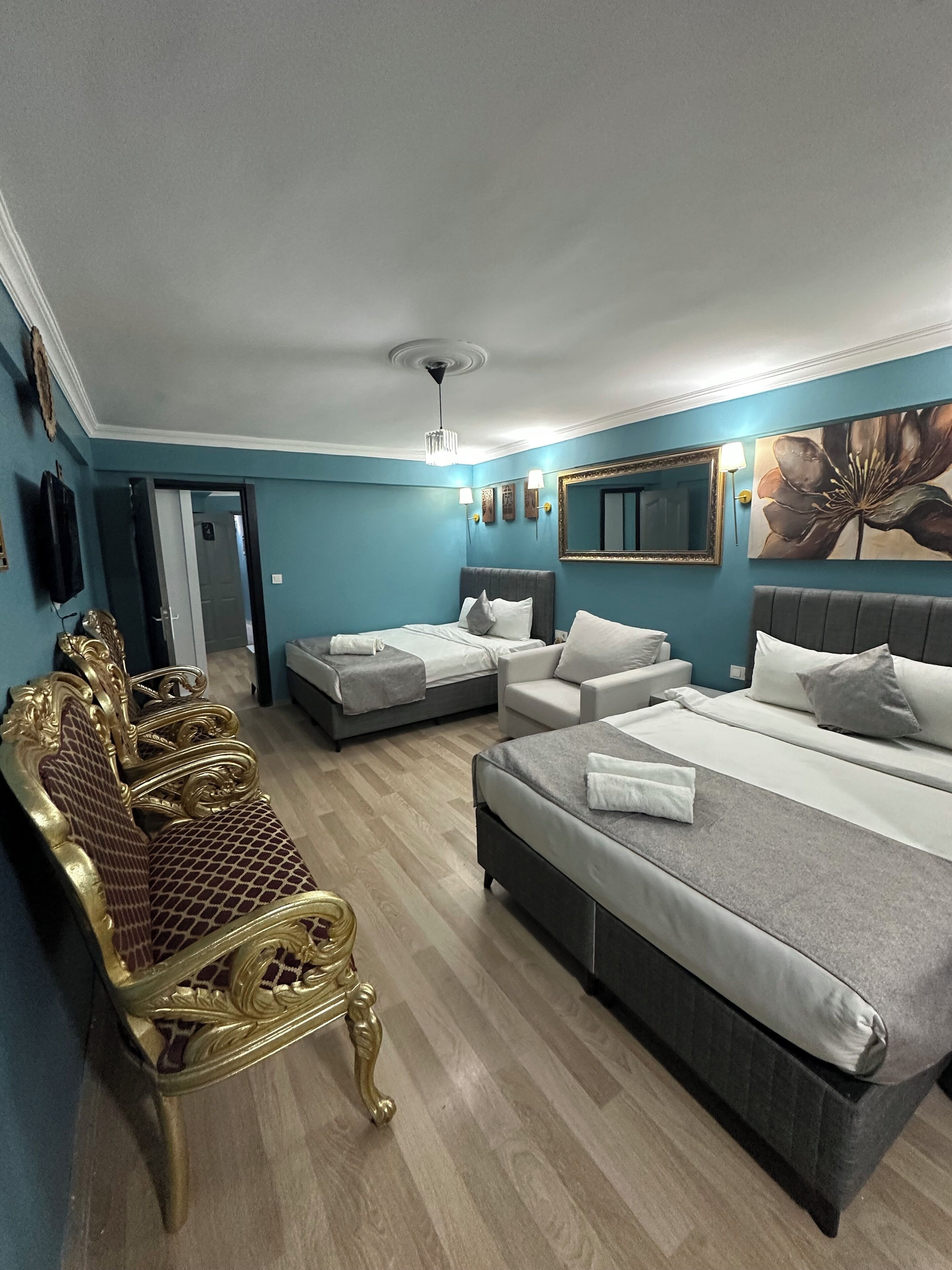 Appart'hôtel Deluxe, 3 chambres | Draps en coton égyptien, literie de qualité supérieure