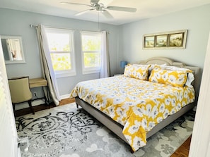 2 bedrooms, iron/ironing board, travel crib, free WiFi