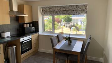 Apartment | Private kitchen | Fridge, microwave, oven, stovetop