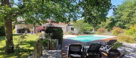 屋外プール、温水プール