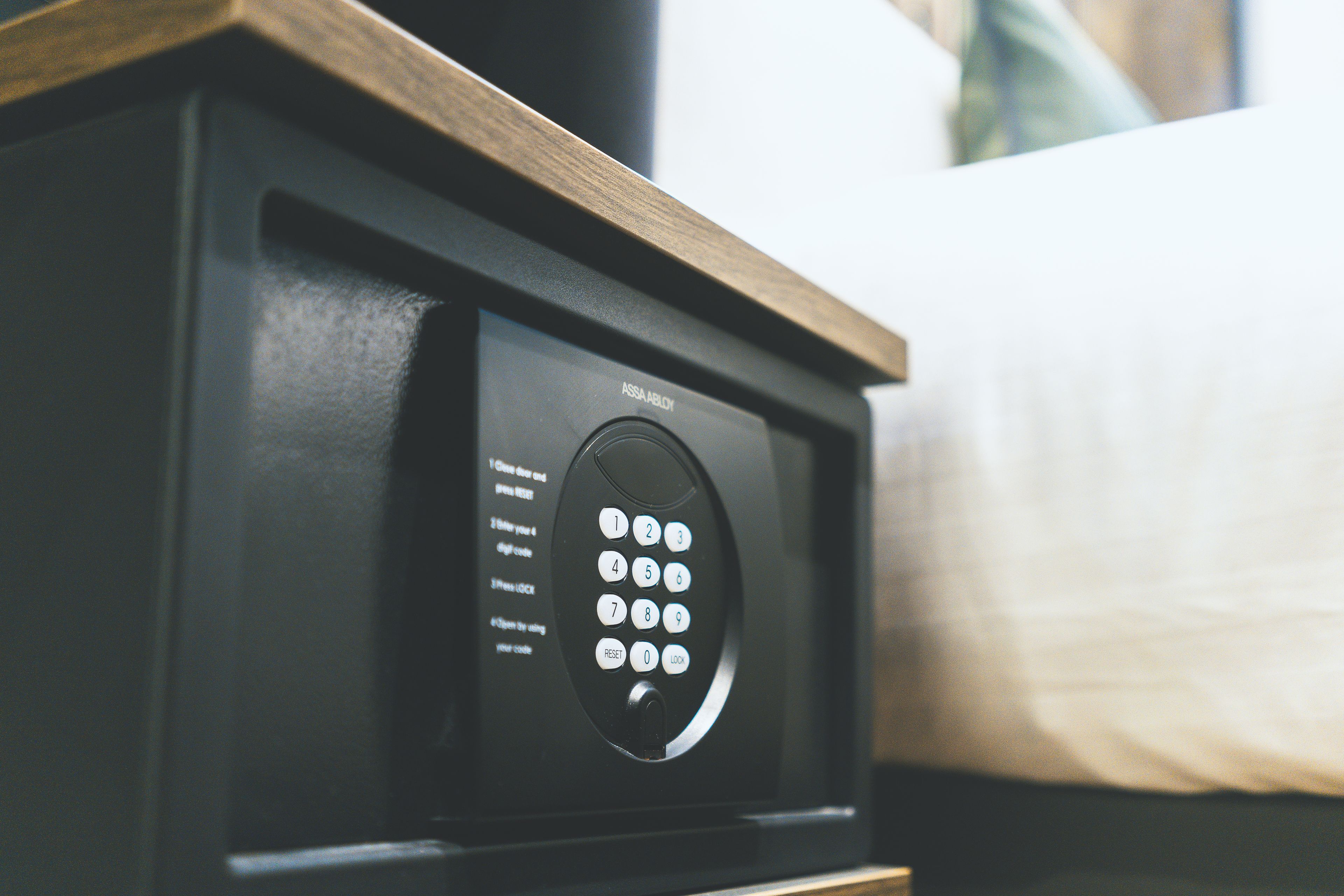 in-room safe, desk, laptop workspace, blackout curtains