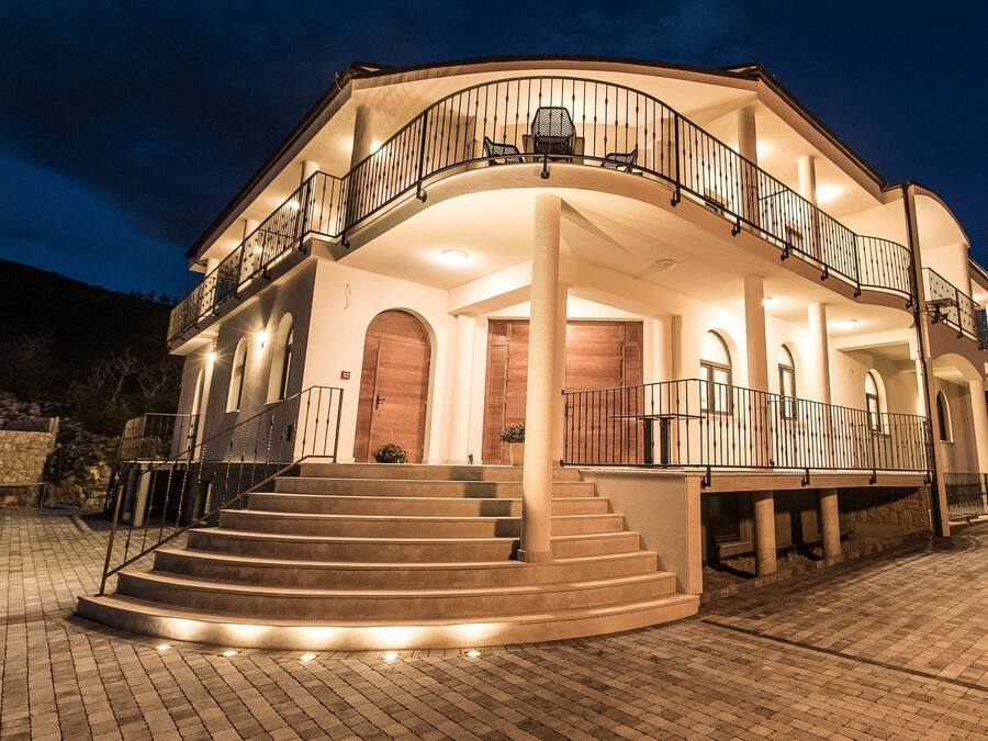 Front of property – evening/night