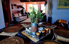 Signature Apartment, 3 Bedrooms, Garden View | Living area - Beachfront Villa Africa Queen Jeffreys (Jeffreys Bay)