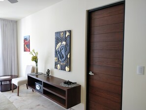 アパートメント 1 ベッドルーム 禁煙 | 防音設備、アイロン / アイロン台、WiFi (無料)、ベッドシーツ