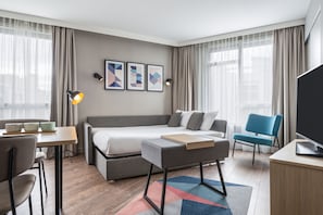 Apartment, 1 Bedroom | Living area | TV