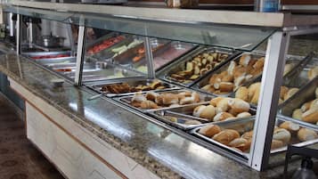 Free daily buffet breakfast